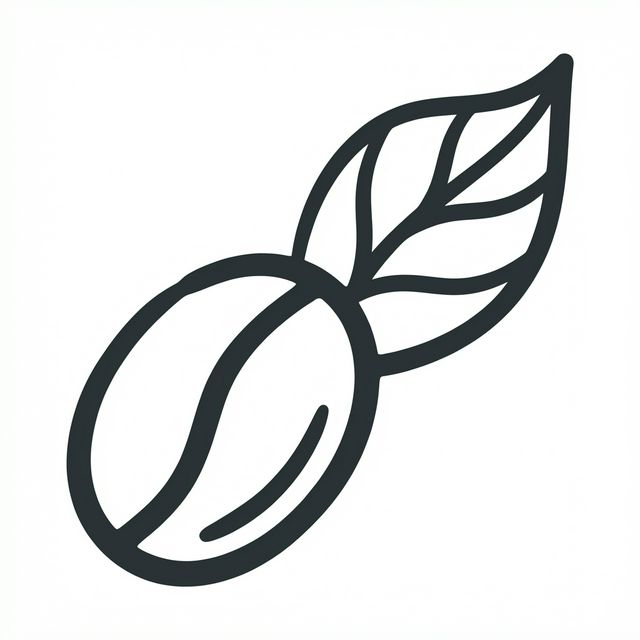 Coffee Bean Stencil